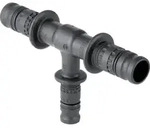 Geberit Mepla T-St&uuml;ck reduziert PVDF d63-50-63