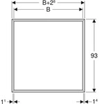 Geberit ONE Abdeckrahmen f&uuml;r Spiegelschrank UP-Montage, 60cm, wei&szlig;