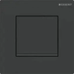Geberit Typ 20 UR-Strg., eckig, pneum Sp-Ausl schwarz matt, Etc/schwarz gl&auml;nzend
