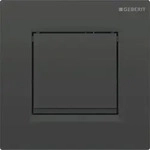 Geberit Typ 20 (ex Typ 30) UR-Strg. pneum. Sp Square, schwarz / schwarz matt