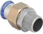 Geberit Mapress Edelstahl &Uuml;bergangsverschr. mit AG d42-R1 1/2