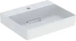 Geberit ONE AS-WT eckig, 50x41cm, CleanDrain m. Hl., o. &Uuml;l., wei&szlig;, matt/wei&szlig;