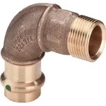 Viega Bogen 90 Grad mit SC Sanpress 2214 in 22mm x R3/4 Siliziumbronze