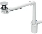 Geberit WT Ablauf d32 Raumsparmodell mit Hebelbet. Ventilstopfen glanzverchromt