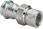 Viega Verschraubung mit SC Sanpress Inox 2362 in 18mm x Rp1/2 Edelstahl
