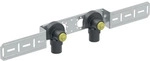 Geberit FlowFit Anschlusswinkel 90Gr vormontiert 2-fach ged&auml;mmt Rg+ d20-Rp1/2