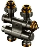 OVENTROP-AnschlussarmaturMultiblock TF" 1/2"AG x 3/4"AG,1-u.2-Rohr,Ms,schwenkba..."