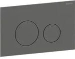 Geberit Sigma40 BetPl., rund, f. 2-Mengen-Sp. schwarzchrom geb&uuml;rstet, Etc