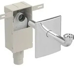 Geberit UP-Geruchsverschluss f&uuml;r Waschbecken Abgang horizontal glanzverchromt d5...
