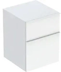 Geberit iCon Seitenschrank, 2 Schubladen 45x60x47,6cm, wei&szlig; hgl./Gr. wei&szlig; matt