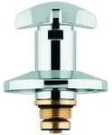GROHE Oberteil 11504 f&uuml;r UP-Ventile Trecorn Griff Markierung blau 3/4 chrom"