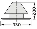 Vaillant Edelstahl-Schachtabdeckung f&uuml;r Abgasleitung DN 80