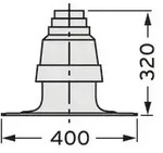 Vaillant Schachtabdeckung f&uuml;r Abgasleitung DN 80 PP