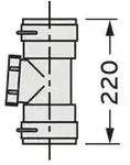 Vaillant Set 2 Revisionselement, Brennw. f&uuml;r flexible Abgasleitung DN 80, PP