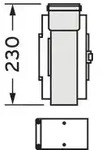Vaillant Reinigungs&ouml;ffnung Brennwert Luft-/Abgasf&uuml;hrung, PP, 60/100 mm, 0,23m
