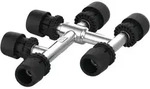 TECElogo-Ax Kreuzungsfitting Dimension 16 x 16 x 16, Standard Messing
