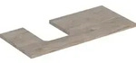 Geberit ONE WT-Pl. Aus li f&uuml;r AWT Schalenform 105x3x47cm, Nussbaum hickory
