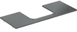 Geberit ONE WT-Platte, Ausschnitt mi. f&uuml;r AWT 120x2x47cm, Marmoroptik schwarz...