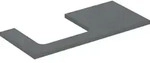 Geberit ONE WT-Platte, Ausschnitt li, f&uuml;r AWT 105x3x47cm, lava matt