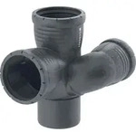 Geberit Silent-Pro Schachtbogenabzweig 87,5Gr d110/75/90 links