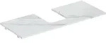 Geberit ONE WT-Pl. Aus mi. f. AWT Schalenform 120x2x47cm, Marmoroptik weiss matt