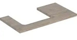 Geberit ONE WT-Platte, Ausschnitt li, f&uuml;r AWT 90x3x47cm, Nussbaum hickory