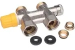 Danfoss Anschlussarmatur VHS-UN Heizk&ouml;rper G 3/4, Durchgang, vernickelt