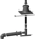 Wolf Anschluss-Set DN110/160 - C93x DN110 flexibel im Schacht, Abdeckung PP