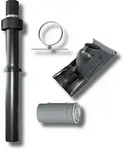 Wolf Paket Luft-/Abgasf&uuml;hrung DN80/125 Schr&auml;gdach, schwarz, f&uuml;r...