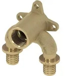 TECEflex U-Doppelw. druckverlustop. Dim. 16 x Rp 1/2 x 16, Siliziumbronze"