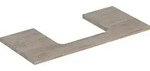 Geberit ONE WT-Platte, Ausschnitt mi. f&uuml;r AWT 105x3x47cm, Nussbaum hickory