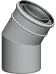 Wolf Abgasbogen DN80/125 konzentrisch 15 Grad, aus PP