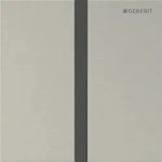 Geberit Typ 40 Abdeckplatte, eckig f&uuml;r UR-Strg. IR, nickel geb&uuml;rstet /Etc