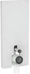 Geberit Monolith Sanit&auml;rmodul f&uuml;r Stand-WC 114cm, Glas wei&szlig; / Aluminium