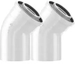 BOSCH Abgaszubeh&ouml;r FC-CE60-45 2xBogen 45 Gr, d:60/100, Ausgleich 100mm