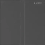 Geberit Typ 40 Abdeckplatte, eckig f&uuml;r UR-Strg. IR, schwarzchrom geb&uuml;., Etc
