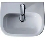 DU Handwaschbecken D-Code 450 mm mit &Uuml;L, mit HLB, 1 HL, wei&szlig;
