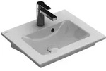 VB Handwaschbecken Venticello 500x420mm Rechteck 1HL. mit &Uuml;berlauf Wei&szlig; Alpin