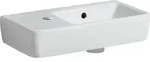 Geberit Renova Compact HWB, verk. Ausladung 50x25cm, Hl. li, m. &Uuml;l., wei&szlig;, KeraT...