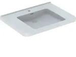 Geberit Renova Comfort WT eckig, barrierefrei 75x55cm, m. Hl., m. &Uuml;l., wei&szlig;