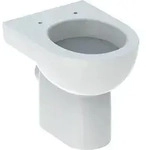 Geberit Renova Stand-WC Flachsp&uuml;ler Abg. horiz., teilgeschl. Form, wei&szlig; Tect