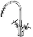 ST WT-Zweigriffarmatur mit Ablaufgarn. 250 1500, chrom