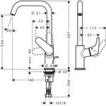 Hansgrohe Waschtischmischer 240 Focus chrom