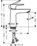 Hansgrohe Waschtischmischer 110 Talis E ohne Ablaufgarnitur chrom