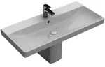 VB Schrankwaschtisch Avento 800x470mm Rechteck 1HL. mit &Uuml;berlauf Wei&szlig; Alpin