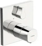 Hansa FM-Set f. Waf&uuml;/Br. HANSALIVING 8114 Ros. eckig chr