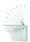DU WC-Sitz D-Code ohne SoftClose Scharniere edelstahl, wei&szlig;