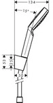 Hansgrohe Brausenset Crometta 1jet/Porter weiss/chrom Brauseschlauch 1250mm