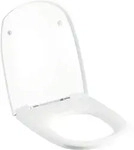 Geberit Vitelle WC-Sitz, wei&szlig; Scharniere verchromt mit Absenkautomatik