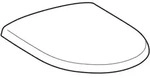 Geberit Cavelle WC-Sitz, wei&szlig; Scharniere Edelstahl